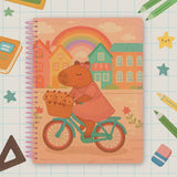 Caderno Grande Capa Dura 10 Matérias Capivara Mood