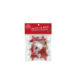 Enfeite de Natal Estrelinha Glitter Com 6