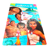 Quebra-Cabeça Com 100 Peças Moana 2 ou Stitch