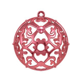 Bola Natal Nº8 Decorada Rosa Com 6