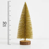 Mini Árvore De Natal Pinheiro Dourada 30Cm