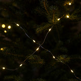 Fio De Fada Branco Quente 20 Leds 3 Funções Com 2 Metros Para Decoração