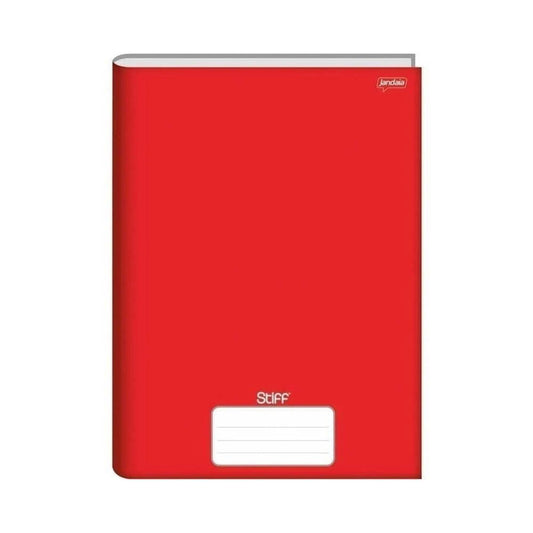Caderno Universitário Brochura 48 Folhas Stiff Vermelho Jandaia