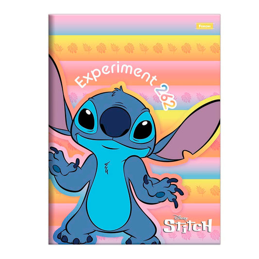 Caderno Universitário Brochura Stitch 80 Folhas Foroni