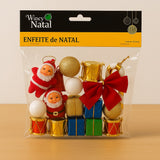 Kit Enfeite De Natal Sortidos Com 20