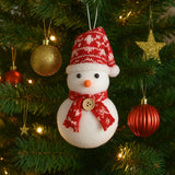 Enfeite Boneco De Neve Cachecol