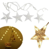 Cascata De Natal Estrela 136 Leds 3m Pisca Pisca 8 Funções 127v Iluminação E Decoração