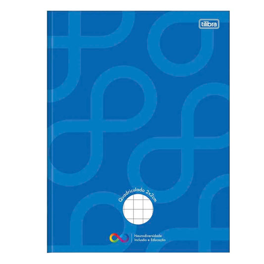 Caderno Universitário Brochura Neurodiversidade Quadriculado 2X2 40 Folhas Tilibra