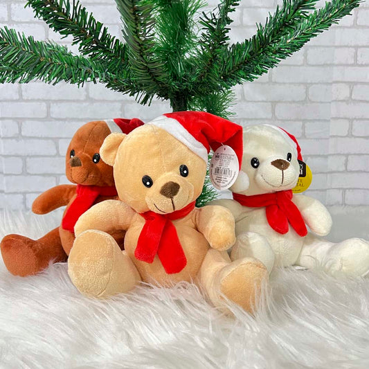 Ursinho De Pelúcia Natalino 20cm