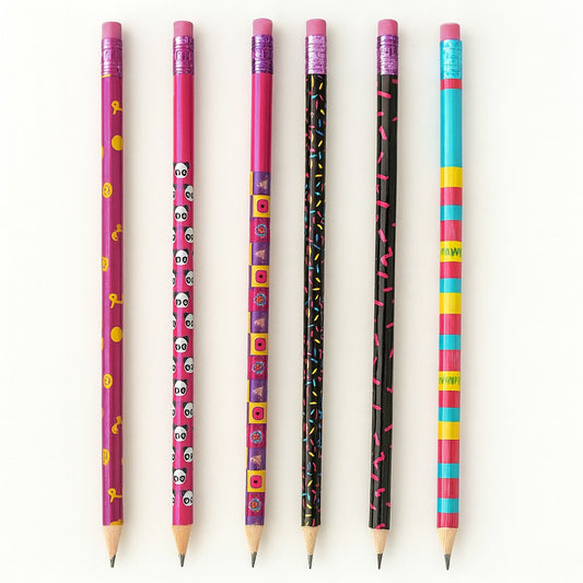 Lápis Preto Luluca HB Com Borracha SkyPaper