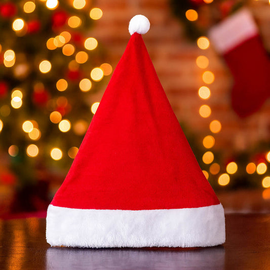 Anúncio Kit Gorro De Natal Touca De Papai Noel Veludo/Cetim/Feltro