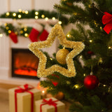 Estrela De Natal Decorada Festão 30Cm