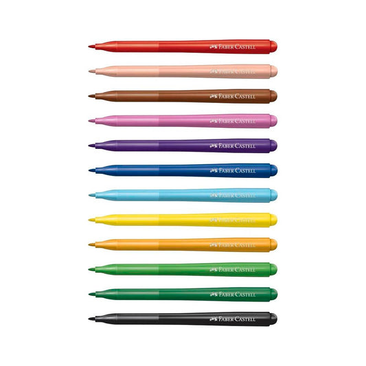 Hidrocor Vai E Vem 12 Cores - Faber Castell