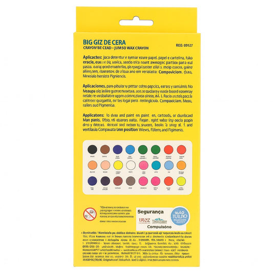 Big Giz De Cera Com 24 Cores Acrilex