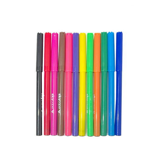 Hidrocor Com 12 Cores SkyPaper