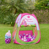 Barraca Infantil Menina Tenda Cabana Dobrável Princesas