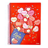 Caderno Universitário 10 Matérias Love Credeal