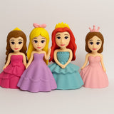 Borracha Escolar 3D Princesas Papelaria Fofa