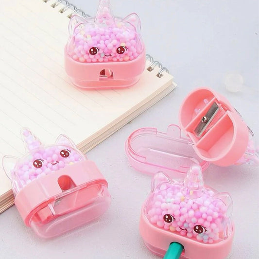 Apontador Com Depósito Fofo Unicórnio Tilibra