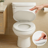 Assento Vaso Sanitário Oval Almofadado Com Tampa