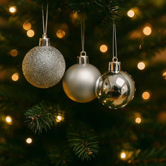 Bola Natal Nº4 Prata Com 15