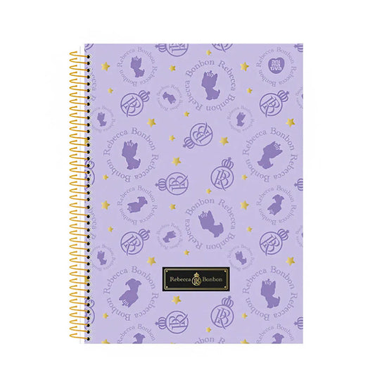 Caderno Universitário Capa Dura Rebecca Bonbon Glitter 1 Matéria SD