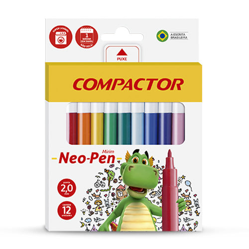 Hidrocor Mirim Neo Pen Com 12 Cores Compactor