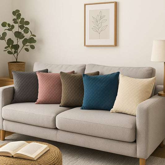 Anúncio Kit Capa Para Almofada Com Zíper Invisível Lisa 44cm Com 2 Decoração Casa