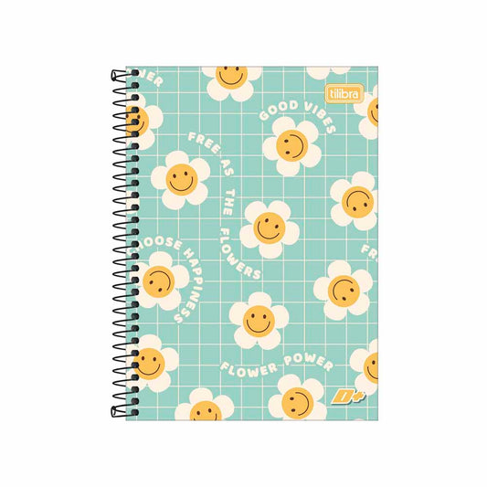 Caderno Espiral Capa Dura 1/4 D+ 200 Folhas Tilibra