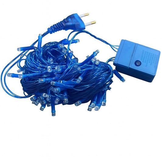 Pisca-Pisca 100L Led Azul 8 Funções 127V