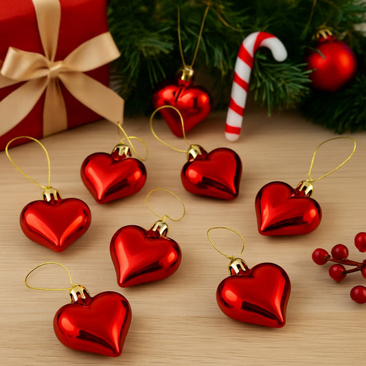 Enfeite de Natal Coração Com 8