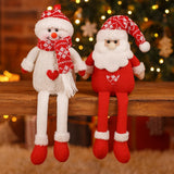 Enfeite De Natal Decorativo Papai Noel/Boneco De Neve Sentado 38cm