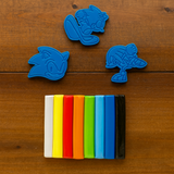 Massinha De Modelar Sonic 3 Moldes e 8 Cores Leo&Leo