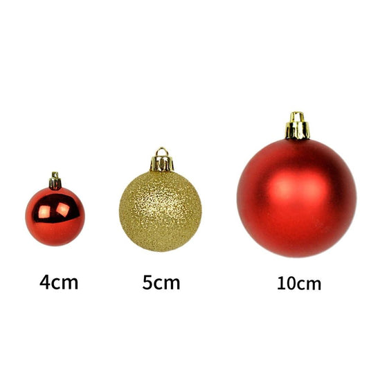 Bola De Natal 4cm/5cm/10cm Com Até 20 Unidades Pequena/Média/Grande Enfeite Decoração Árvore