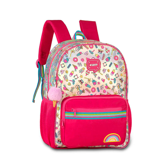 Mochila Costa Escolar Holográfica Emoji Clio