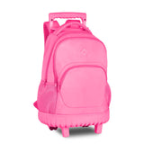 Mochila Escolar De Rodinha Teen Pastel Clio