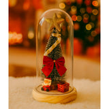 Mini Árvore de Natal Enfeitada Luxo Em Cúpula Com Led