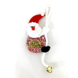 Enfeite Feltro Papai Noel Com Guizo 20Cm
