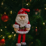 Enfeite De Natal Papai Noel Feltro Decoração Pendente Árvore