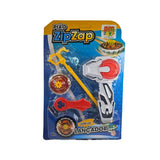 Pião Zip Zap Lançador com luz 4 Peças