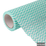 Kit Pano de Limpeza Multiuso Tipo Perfex Com 3 Rolos