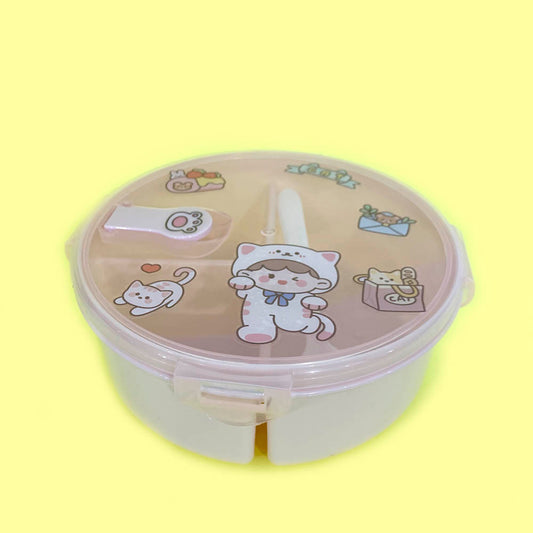 Marmita Redonda Fofa Com Adesivos