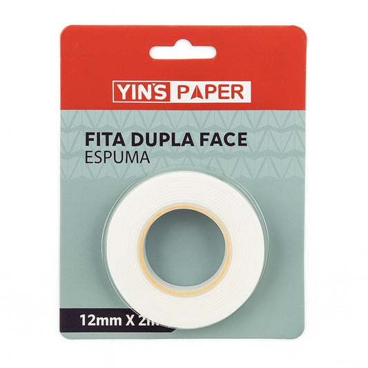 Fita Dupla Face Espuma 2 Metros Yins Paper