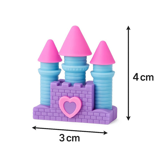 Borracha Escolar 3D Castelo de Princesa Papelaria Fofa