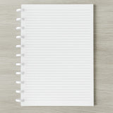 Anúncio Kit Refil De Folhas Pautadas Para Caderno De Disco Médio/ Grande 80 folhas Com 2