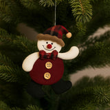 Enfeite De Natal Papai Noel Feltro Decoração Pendente Árvore