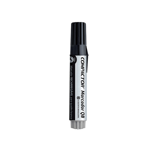 Marcador Quadro Branco Preto - Compactor