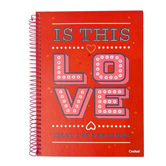 Caderno Universitário 10 Matérias Love Credeal