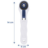 Estilete Rotativo Lâmina Com 28mm Para Corte De Papel Tecido Couro Vinil Yins Paper