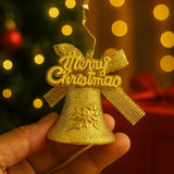 Enfeite Natal Sino Dourado com 6